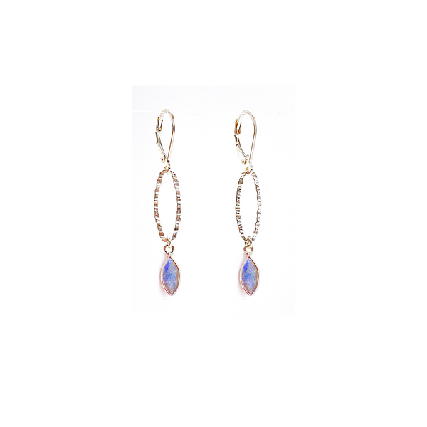 Reticulated Quartz Earrings
