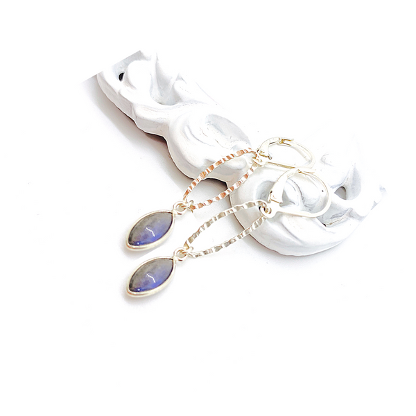Reticulated Quartz Earrings