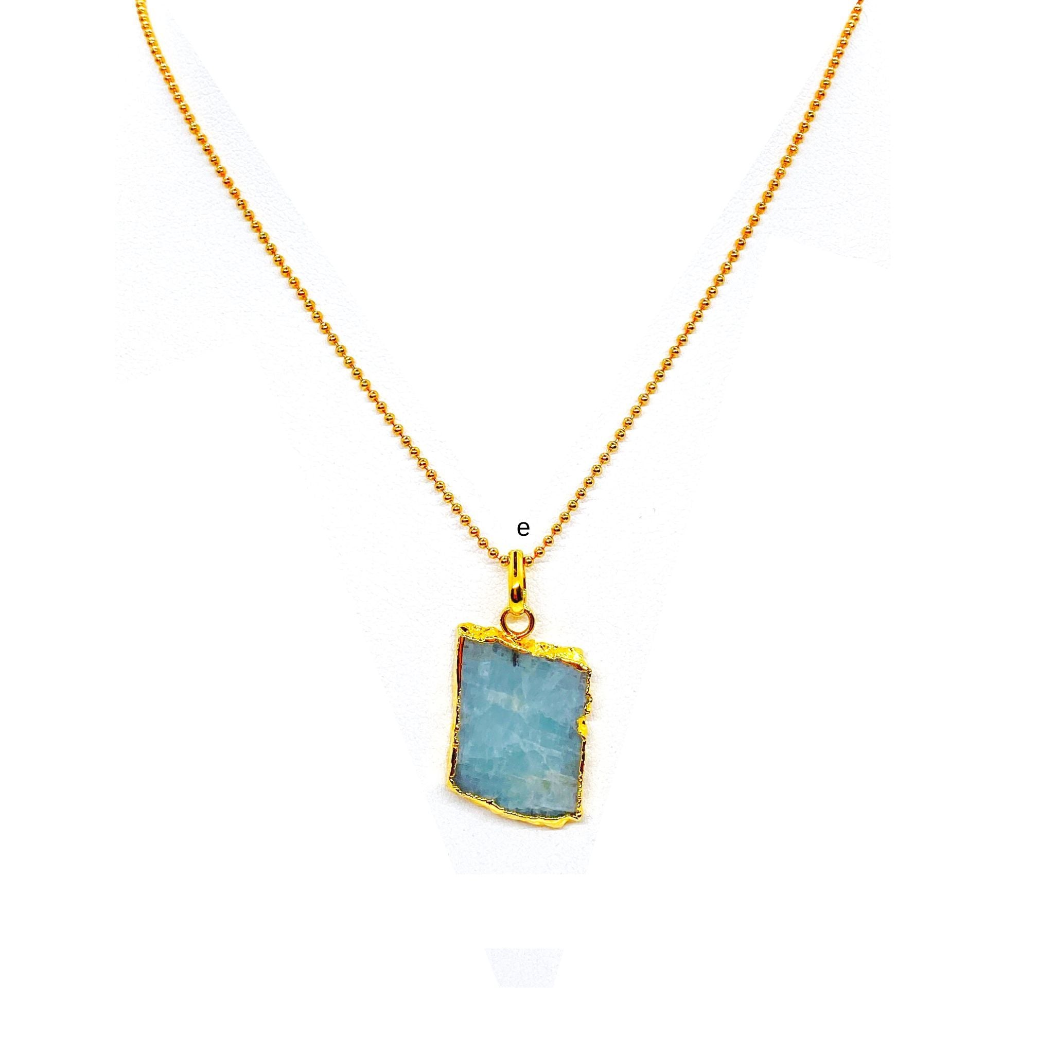 Aquamarine Necklace - Free form