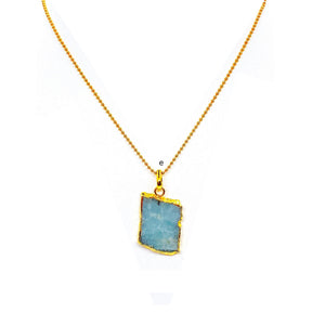 Aquamarine Necklace - Free form