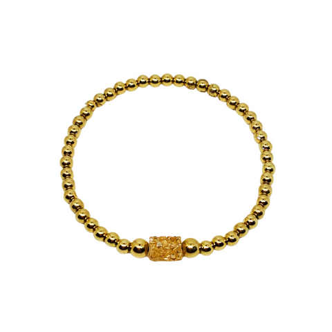 Gold Filled Bracelet with Crystal