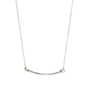 Sterling Silver Bar Necklace
