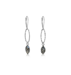 Reticulated Quartz Earrings
