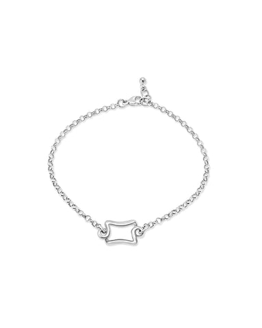 Sterling Art Deco Chain Bracelet