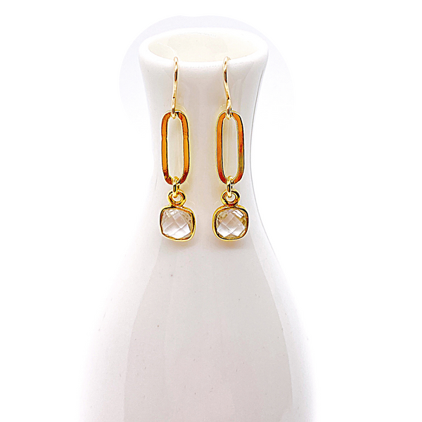 Crystal Link Earrings