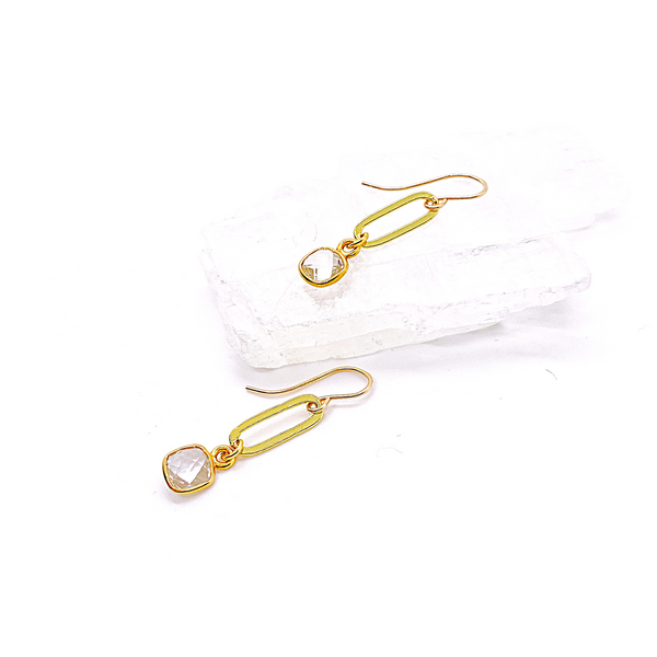 Crystal Link Earrings