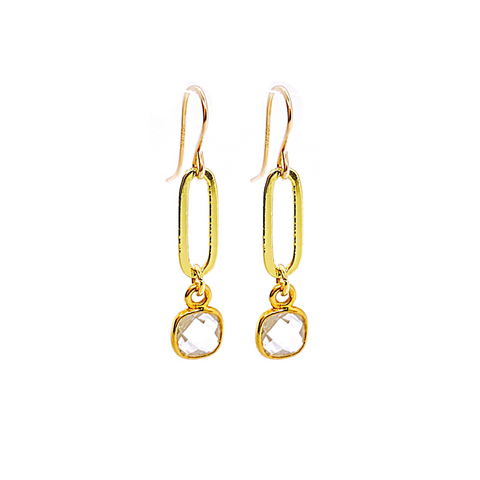 Crystal Link Earrings
