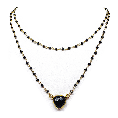Double Strand Spinel Necklace