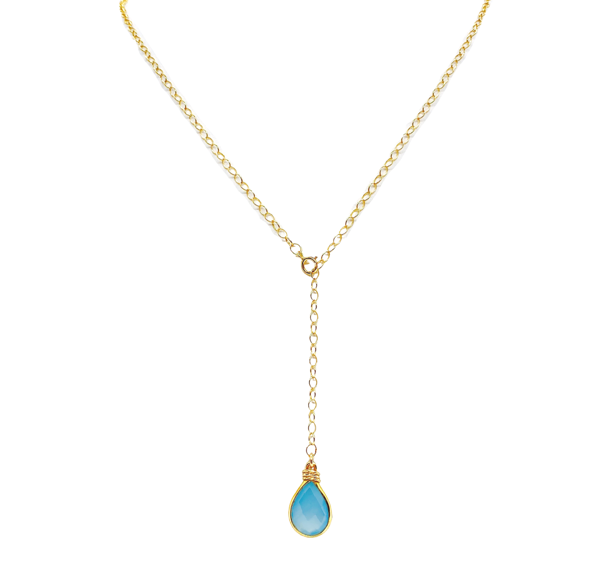 Y Gemstone Necklace
