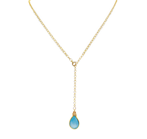 Y Gemstone Necklace