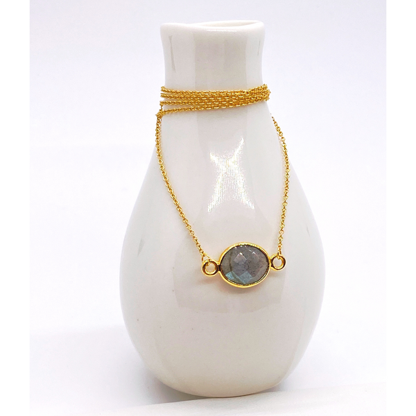 Gold Labradorite Necklace
