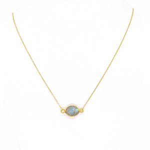 Gold Labradorite Necklace
